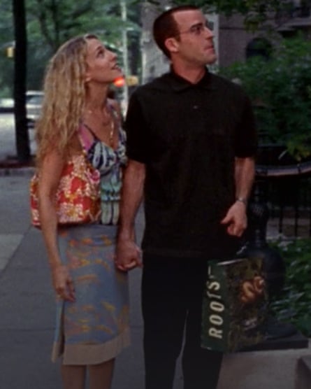 Sarah Jessica Parker as Carrie Bradshaw and Justin Theroux as Vaughn Wysel in Sex And The City