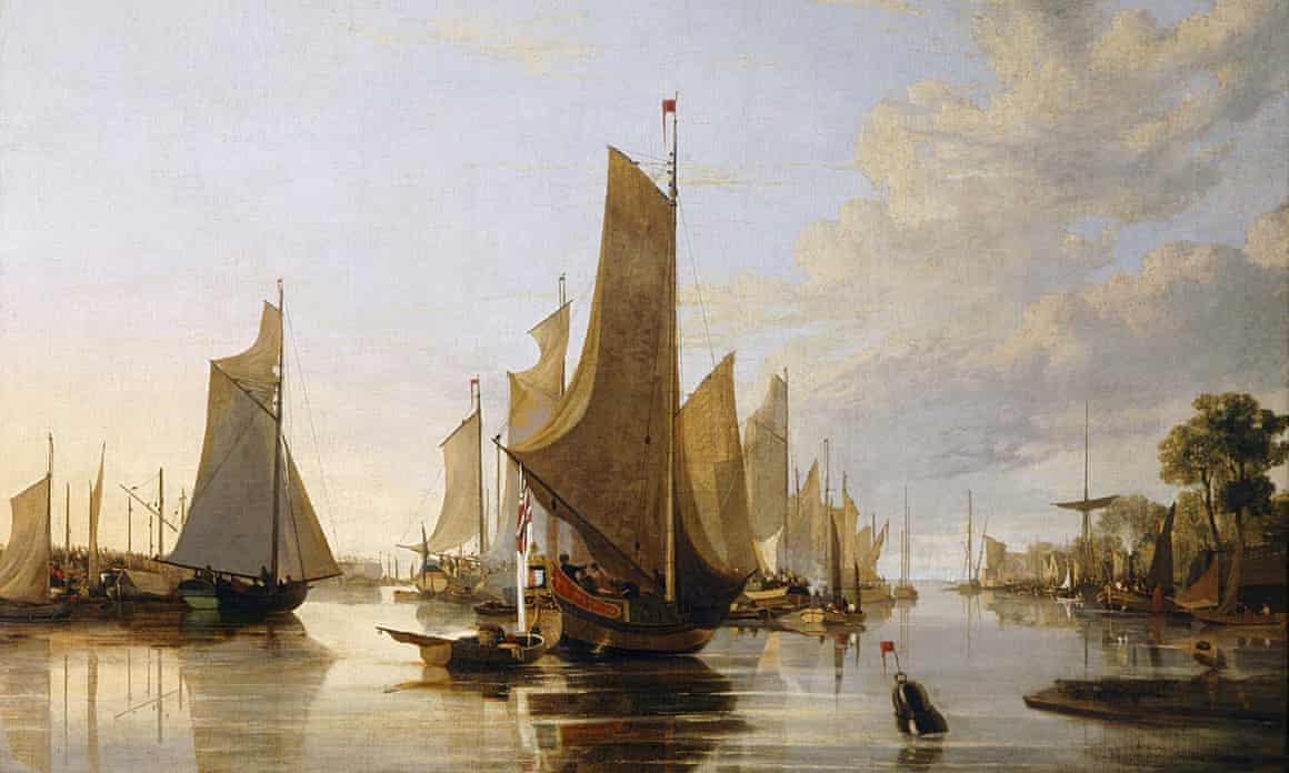 Yarmouth Water Frolic – Evening, Boats Assembling, by John Crome.