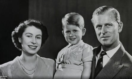 Prince Charles with Queen and Duke of Edinburgh.