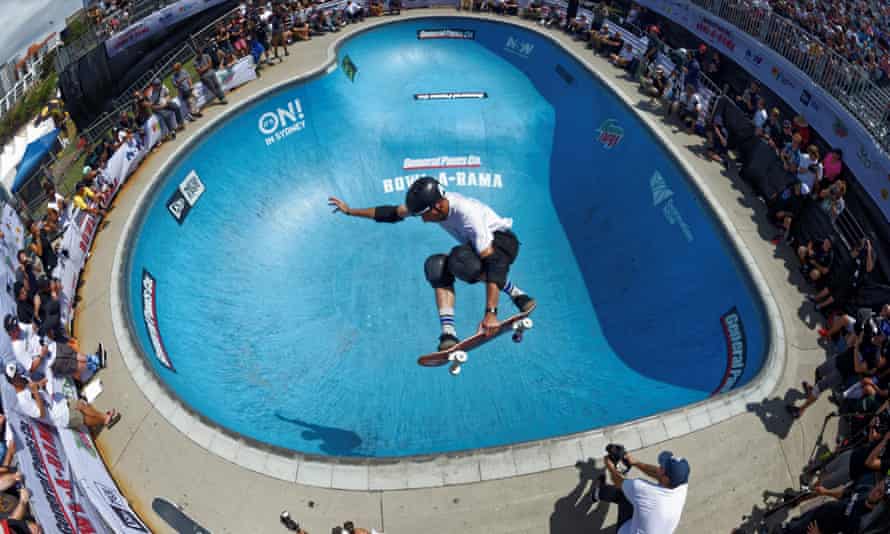 Hawk in action at Bondi Beach in Sydney in 2016.