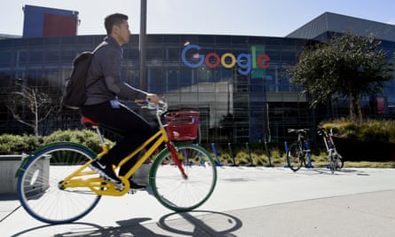 The Google campus in Silicon Valley. Men occupy 80% of tech jobs and 75% of leadership roles, according to the company’s own figures.