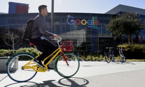 The Google campus in Silicon Valley. Men occupy 80% of tech jobs and 75% of leadership roles, according to the company’s own figures.