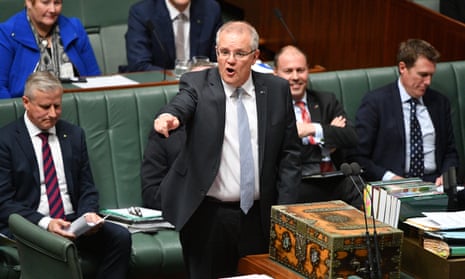 Scott Morrison in the House of Representatives on Tuesday