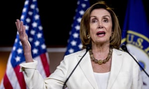 Nancy Pelosi on Capitol Hill in Washington DC Thursday.