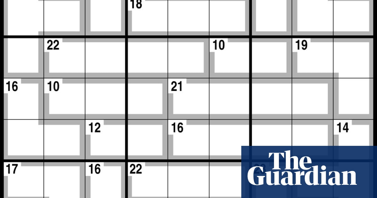 Observer killer sudoku | Life and style Observer killer sudoku | Life and style