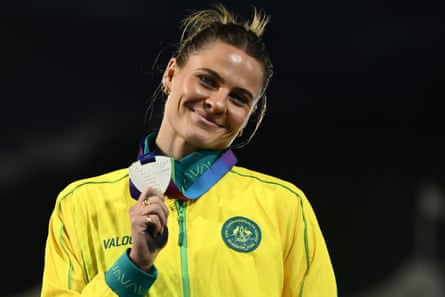 Nina Kennedy with her silver medal.