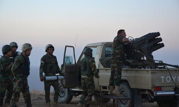 Peshmerga forces prepare to attack Islamic State militants in Mosul, Iraq.
