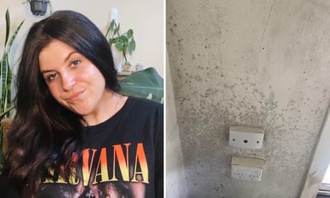 Jenai Ellen Tomlinson moved out of an apartment she rented in Melbourne after mould continued to appear. 