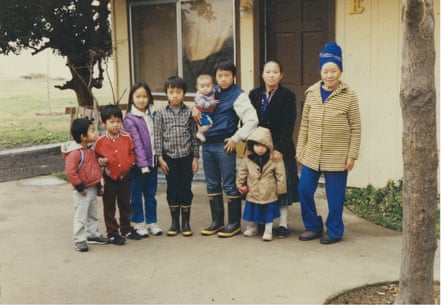 Sheng Thao at six months with six of her siblings. Her parents were Hmong refugees who fled genocide in Laos.