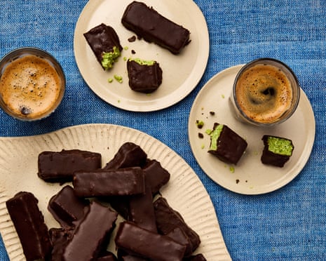Melissa Hemsley's bounty bars with matcha.