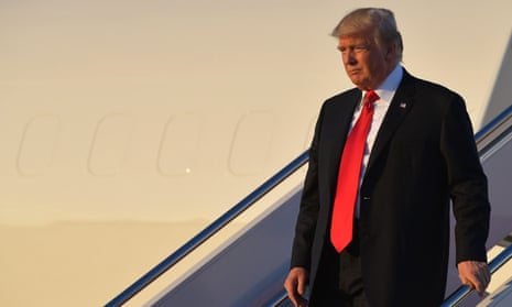Donald Trump steps off Air Force One