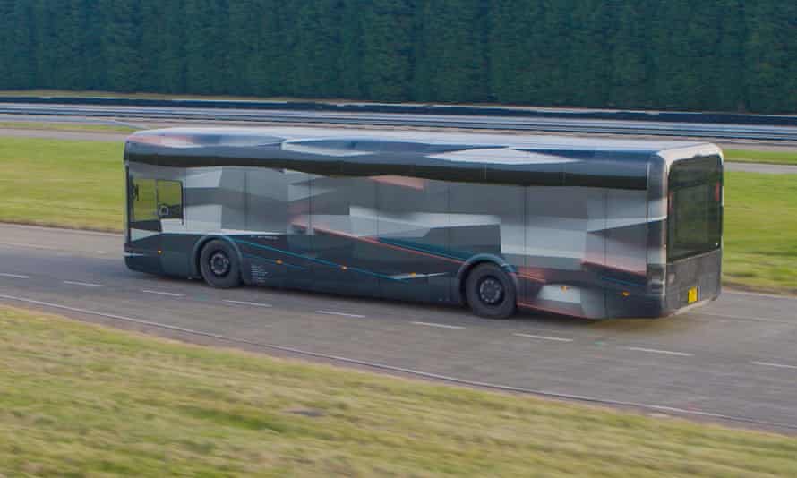 An Arrival bus in testing. The company’s buses will start trials in the UK with First Group.