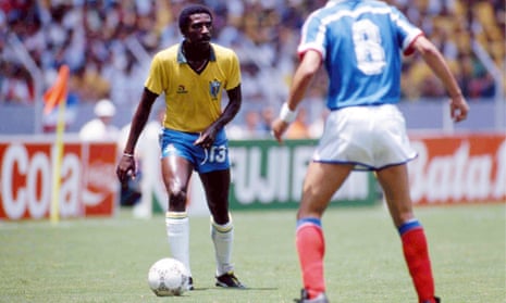 Josimar in action against France during the 1986 World Cup quarter-final