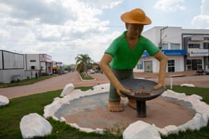Gold miner statue