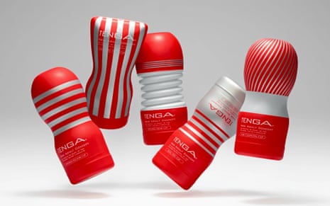 Promotional image of red and white TENGA cups