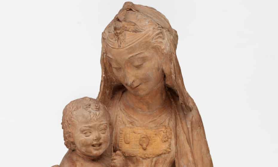 The Virgin with the Laughing Child sculpture