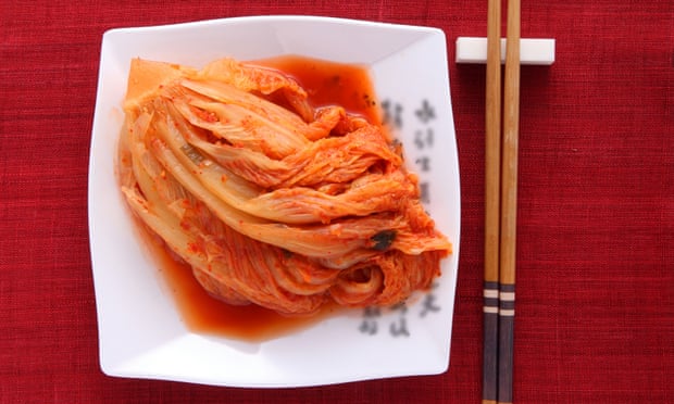 Fizzically fit ... a plate of kimchi.