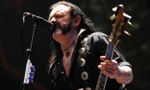 Ian ‘Lemmy’ Kilmister performing with Motörhead in 2008.