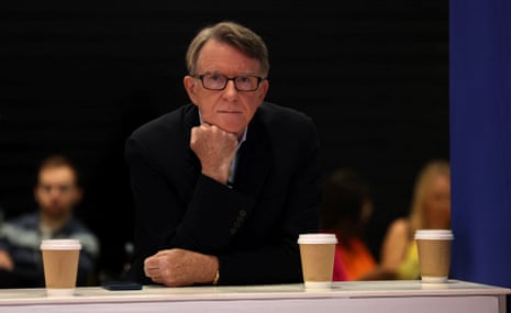 Peter Mandelson at the Labour conference yesterday.