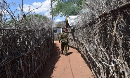Refugee compound in Dadaab