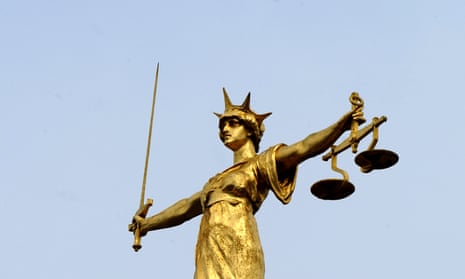 Statue of ‘Lady Justice’ on top of the Old Bailey