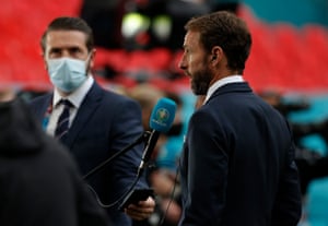 Gareth Southgate speaks to the media.