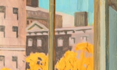 Pastel yellow for breakfast … a detail from 2nd Street View, November 2016 by Lois Dodd.