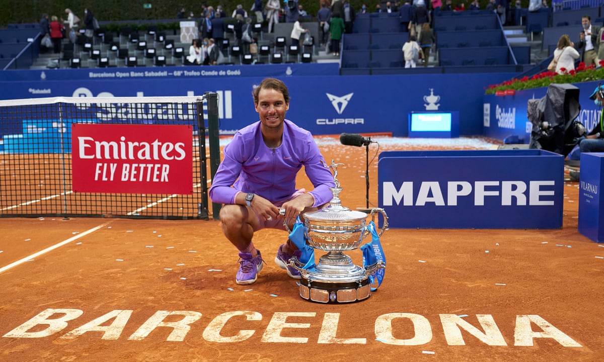 Rafael Nadal Holds Off Stefanos Tsitsipas To Win Epic Barcelona Open Final Tennis The Guardian Rafael Nadal Holds Off Stefanos Tsitsipas To Win Epic Barcelona Open Final Tennis The Guardian