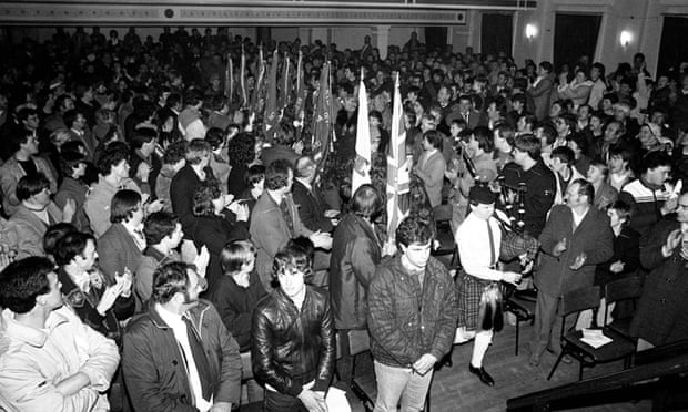 An Ulster Resistance Rally in Ballymena in 1986.