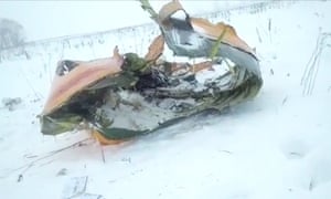 Debris said to be from the Saratov Airlines flight 6W703 plane.