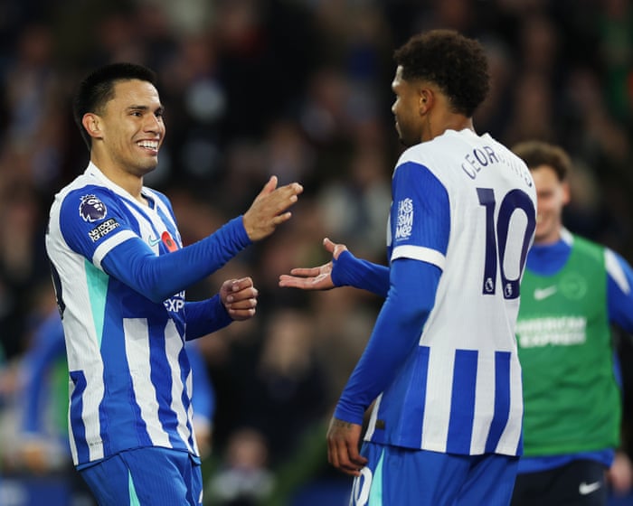Diego Gómez finds scoring touch as Brighton teach Leeds a lesson