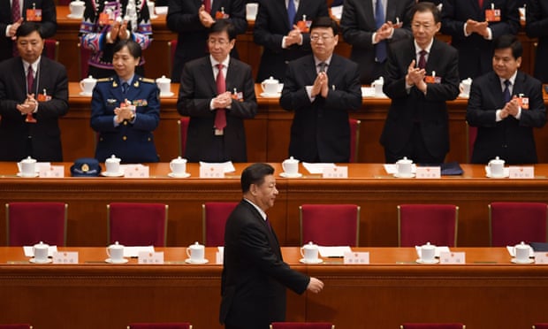 Xi Jinping in Beijing on Saturday. ‘A leader loved and respected by the people.’