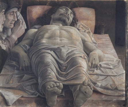 Andrea Mantegna’s The Lamentation Over the Dead Christ, c 1483.