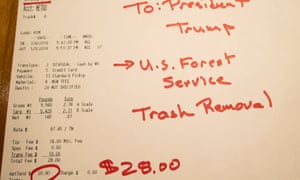 Little tweeted his expenses at the president.