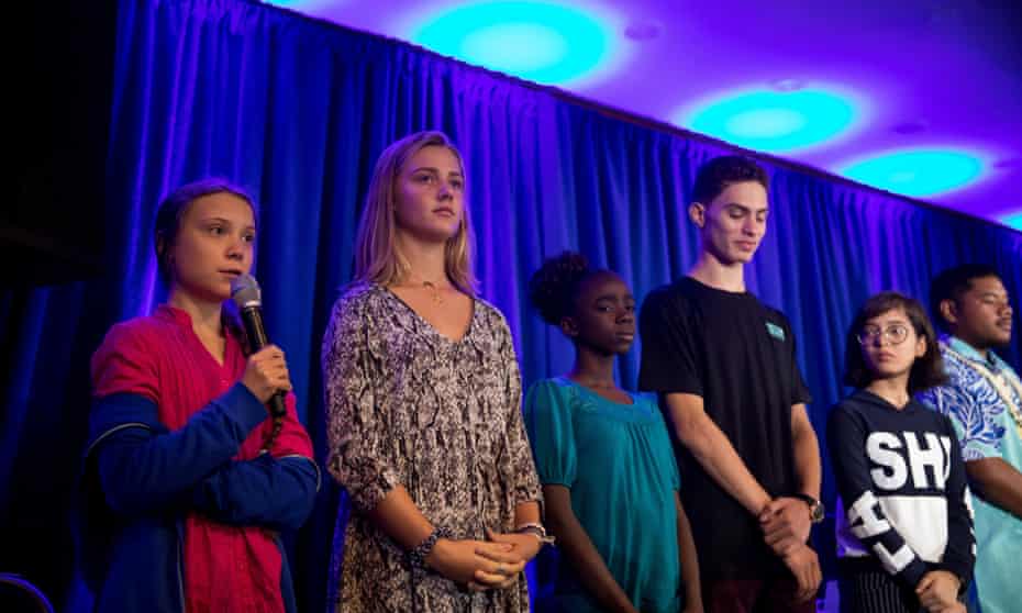 Greta Thunberg and 15 other activists present their human rights complaint to the UN