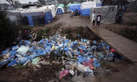 20,000 people are currently living in and around Moria refugee camp on Lesbos.