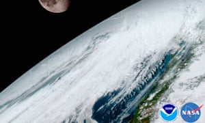 This NOAA/NASA image released January 23, 2017, shows the release of the first image from NOAAs newest satellite, GOES-16, in the latest step in a new age of weather satellites.