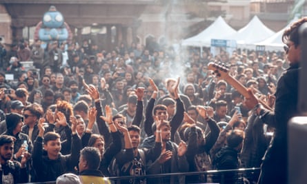 ‘Cops said, ‘What kind of a noise is this?’’ … the swelling crowd at Nepal’s Silence festival.