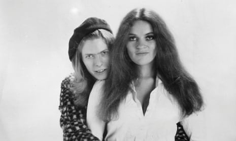 David Bowie with singer Dana Gillespie in 1971, the year Hunky Dory was released.