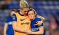 Liverpool v Chelsea - Barclays Women's Super League - Prenton Park<br>Chelsea's Erin Cuthbert (right) is consoled by team-mate Millie Bright during the Barclays Women's Super League match at Prenton Park, Birkenhead. Picture date: Wednesday May 1, 2024. PA Photo. See PA story SOCCER Liverpool Women. Photo credit should read: Nick Potts/PA Wire.
RESTRICTIONS: Use subject to restrictions. Editorial use only, no commercial use without prior consent from rights holder.