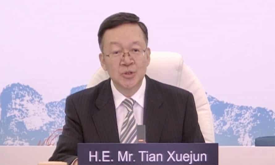 V nedeľu vo Fuzhou hovorí námestník ministra školstva Tian Xiujun, ktorý je tiež riaditeľom Čínskej národnej komisie pre UNESCO.