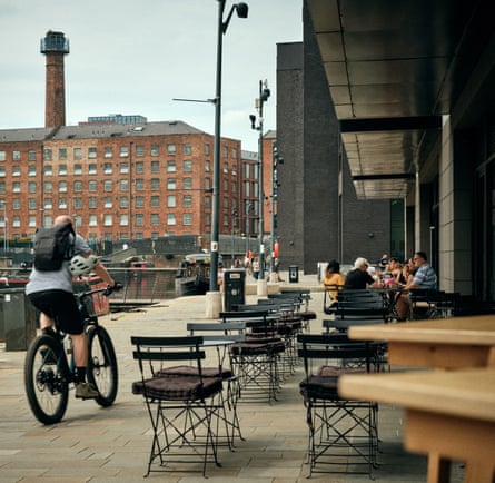 Repurposed developments overshadow the New Islington marina