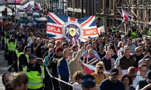 The Democratic Football Lads Alliance march in London in October 2018.