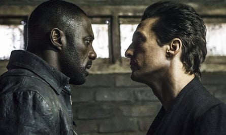With Idris Elba in The Dark Tower.