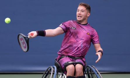 Alfie Hewett is into his sixth consecutive US Open men’s wheelchair singles final.
