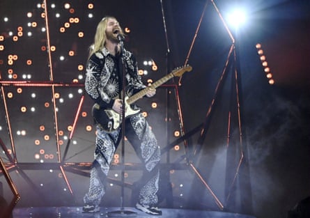 Sam Ryder at Eurovision 2022 in Turin, Italy.