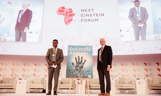 The launch of Scientific African at the Next Einstein Forum’s conference, in Kigali, on 26 March 2018.