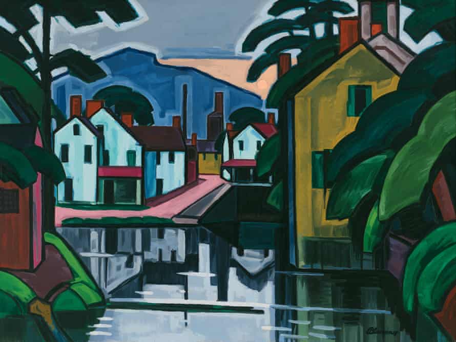 Oscar Plumner, Old Canal Port, 1914