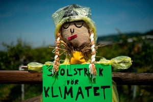 Greta Thunberg scarecrow