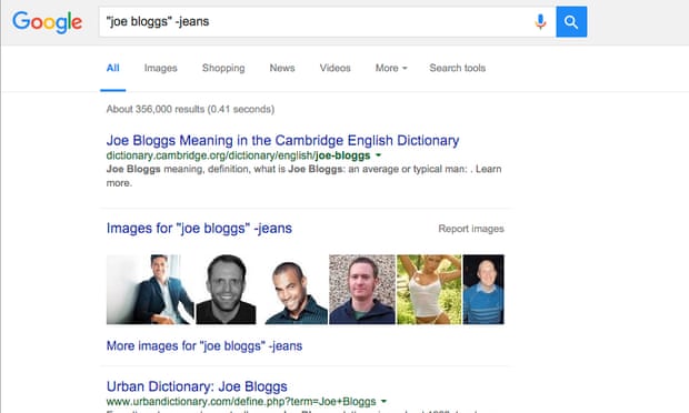 “Joe Bloggs” -jeans